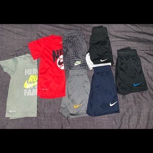 Toddler Bundle 2 Nike shirts and 5 Nike shorts